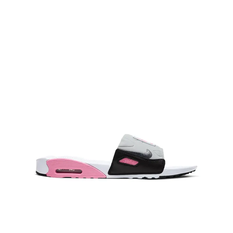 Nike Air Max 90 Slide White Rose Cool Grey White/Rose-Pure Platinum-Cool Grey (BQ4635-100)