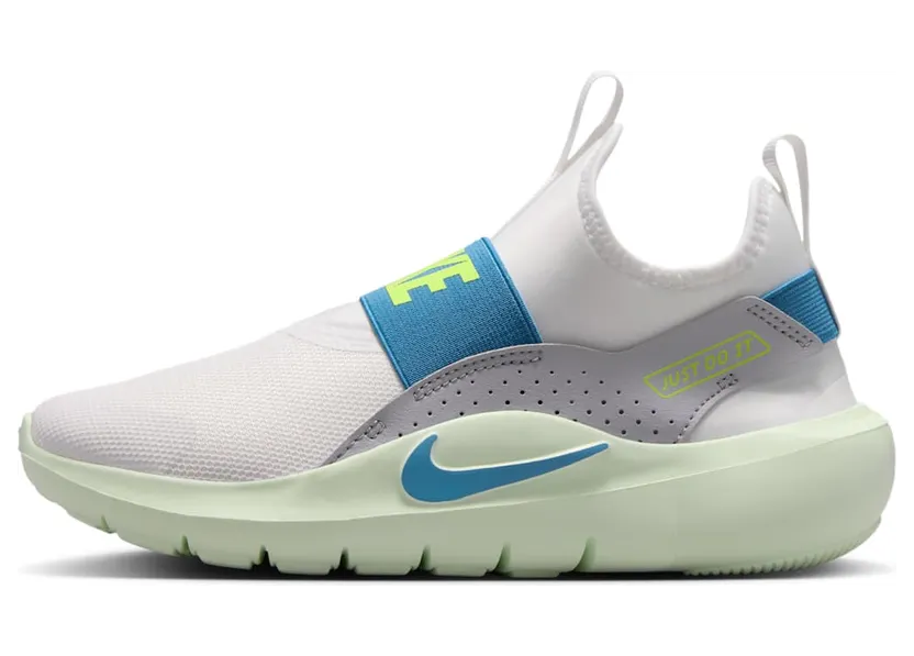 Nike Flex Runner 4 White Grey Volt Tint Dutch Blue (IF2893-103)