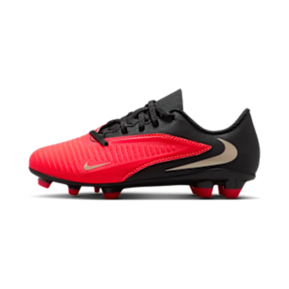 Nike Jr Phantom 6 Low Club ‘ Multi-Ground “Bright Crimson / Black” (IV5232-600)