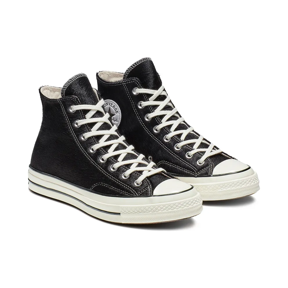 Converse Chuck Taylor All-Star 70s Hi Pony Hair Black Black/Egret-Natural (164588C)
