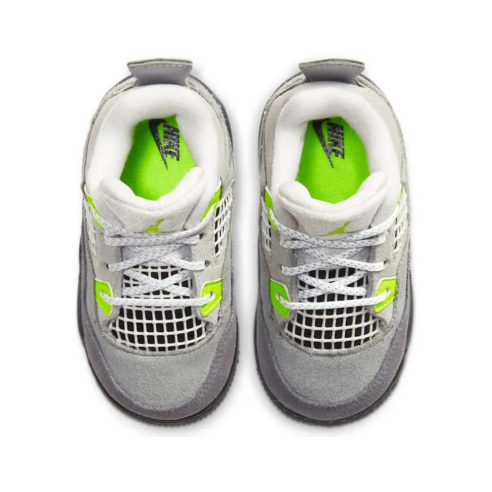 Jordan 4 Retro SE 95 Neon (TD) Cool Grey/Volt-Wolf Grey-Anthracite (CT5345-007)