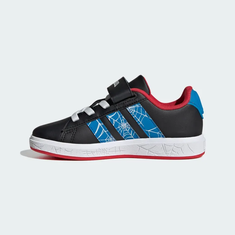 Adidas adidas Marvel Spider-Man Grand Court Kids Core Black / Bright Blue / Pure Ruby (JQ8073)