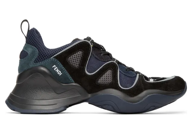Fendi Black FFluid Sneakers (7E1318 A8P4)