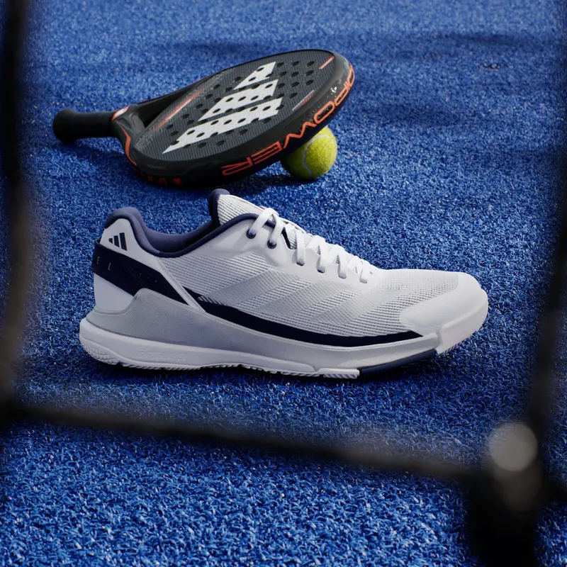 Adidas Crazyquick Padel Cloud White / Silver Metallic / Dark Blue (JR2127)