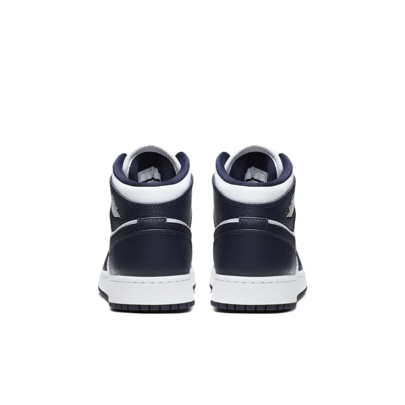 Air Jordan Nike AJ I 1 Mid Obsidian (GS) (2019) (554725-174)