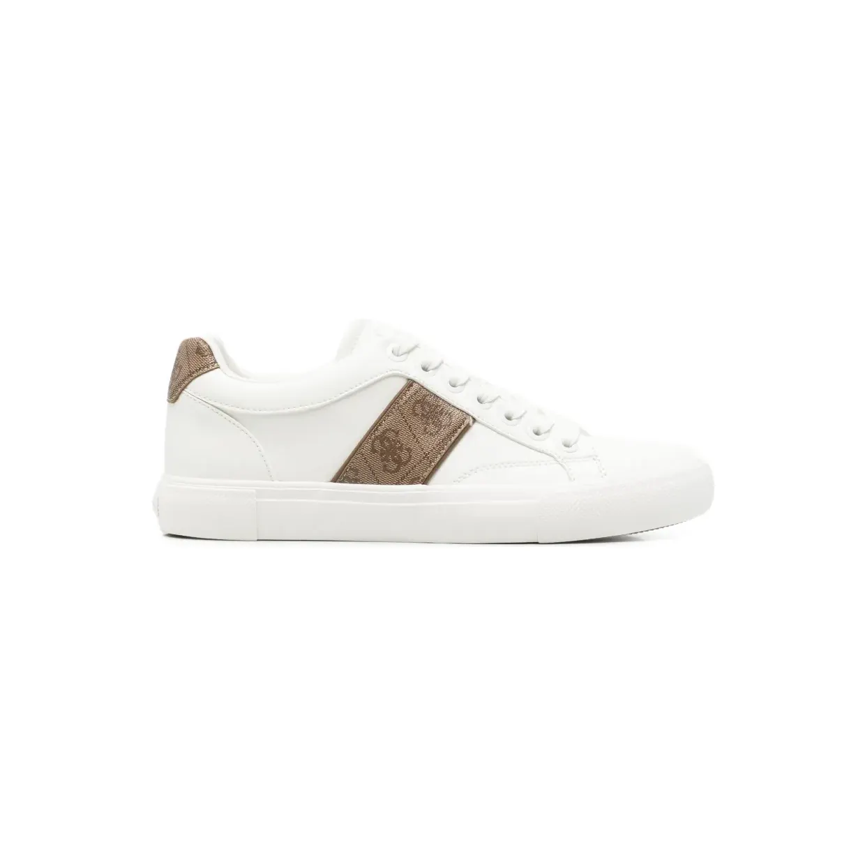 Guess Usa Cribe Leder-Sneakers -Print “White” (FMTCRIFAL12)