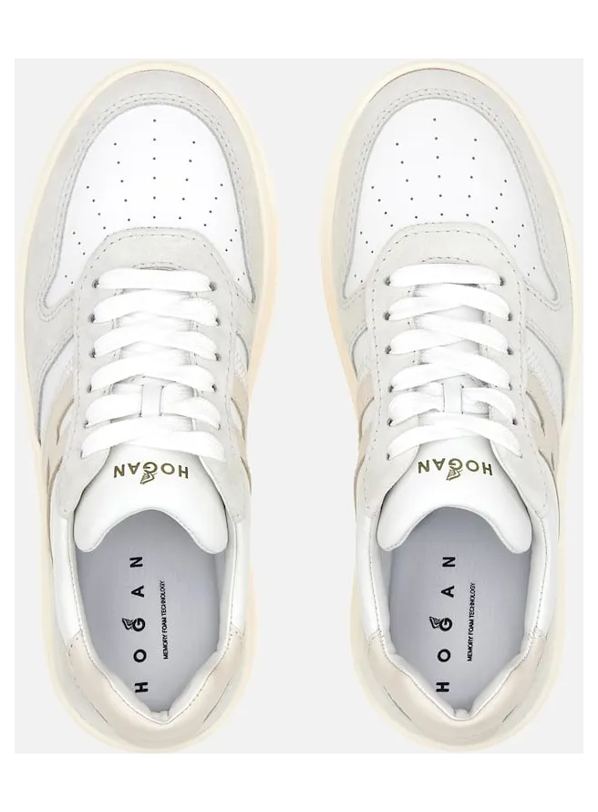 Sneakers Hogan H630 Silver Ivory (HXW6300EU50ODZ0ZS5) (3)