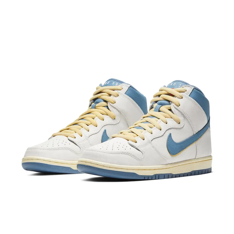 Nike SB Dunk High Atlas Lost at Sea (2020) White/Blue-Yellow (CZ3334-100)
