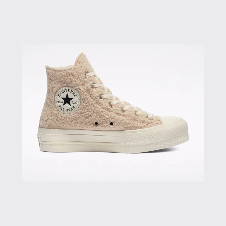 Converse Chuck Taylor All Star Platform High ‘Cozy Club’ Farro/Egret/Black (570024C)