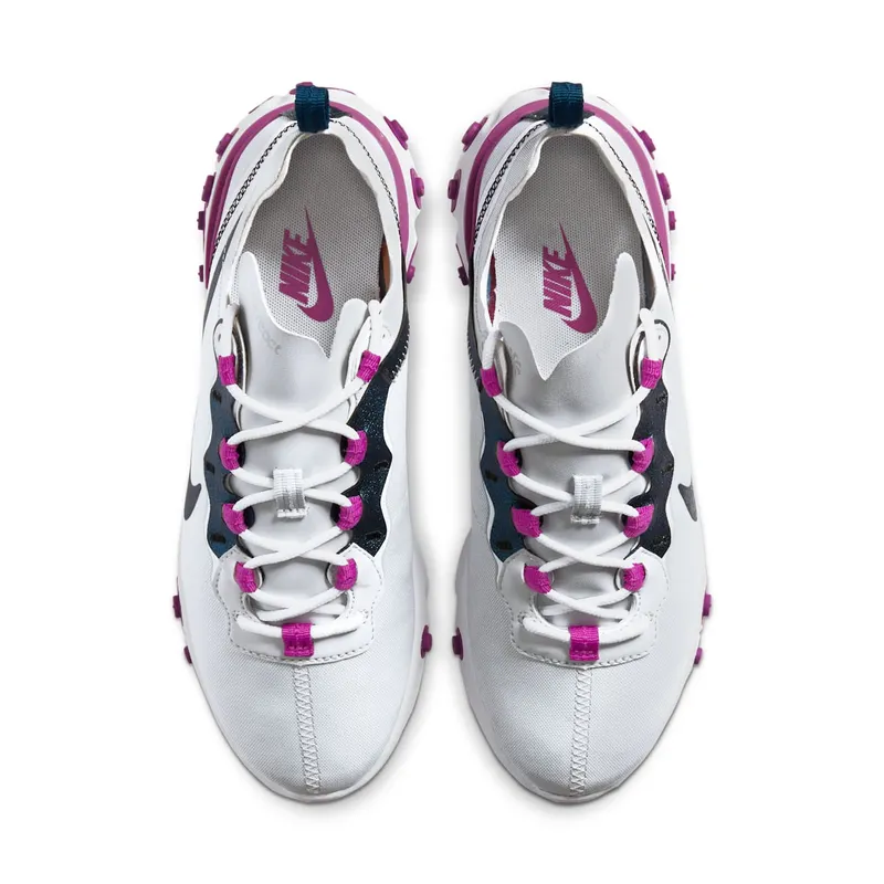 Nike React Element 55 Photon Dust (W) Photon Dust/Vivid Purple-White-Valerian Blue (CN3591-002)