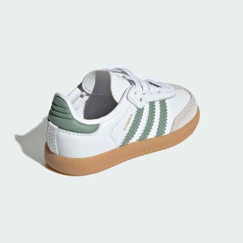 Adidas Samba OG Kids Cloud White / Silver Green / Gum (JP5487)