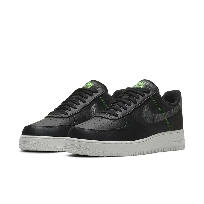 Nike Air Force 1 ’07 LV8 Black Electric Green Black/Electric Green/Light Bone (CV1698-001)