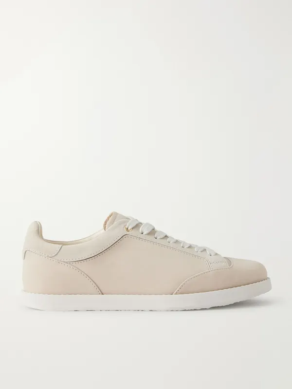 Brunello Cucinelli Suede Sneakers Beige (MZUKREM356)