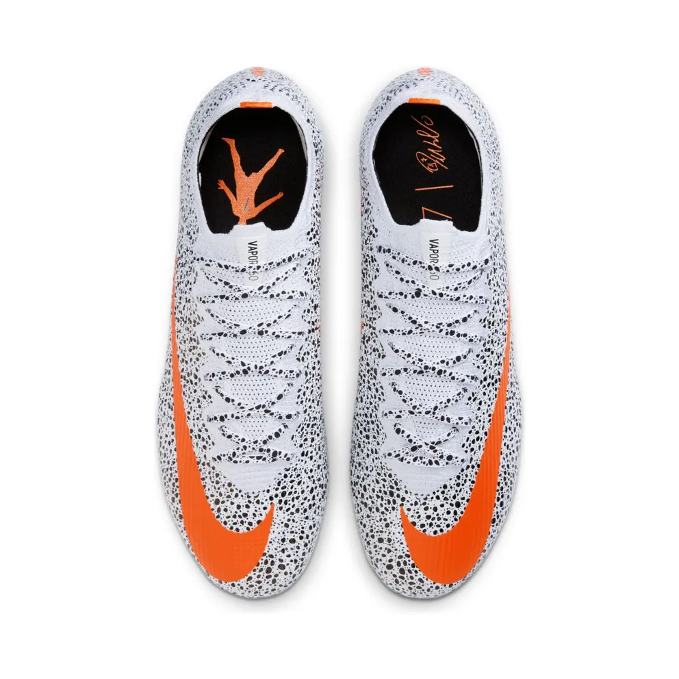 Nike Mercurial Vapor 13 Elite CR7 FG Safari White/Black-Total Orange (CV3170-180)