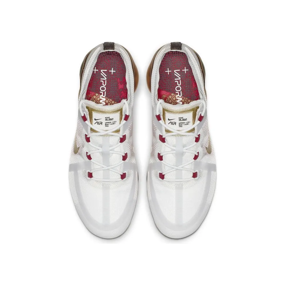 Nike Air VaporMax 2019 Chinese New Year 2019 Pure Platinum Pure Platinum/Metallic Gold-Gym Red (BQ7038-001)