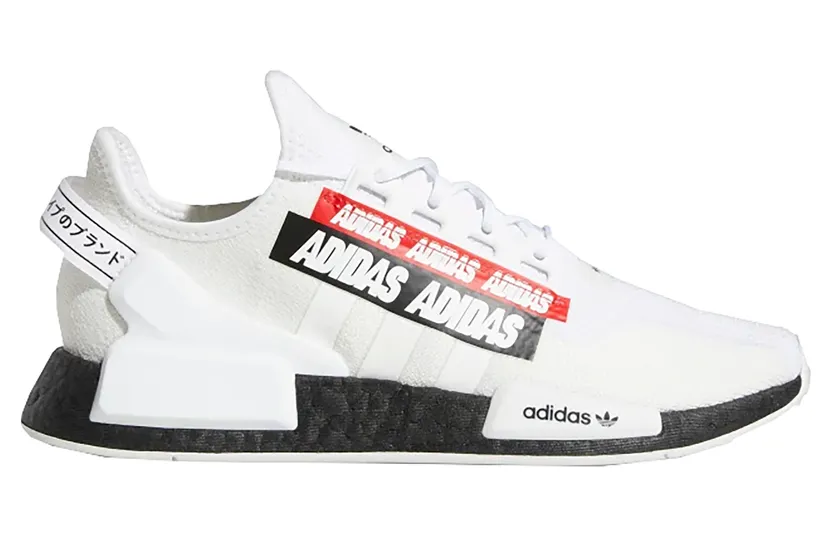 Adidas NMD_R1 V2 ‘Overbranded’ Cloud White / Core Black / Scarlet (H02537)