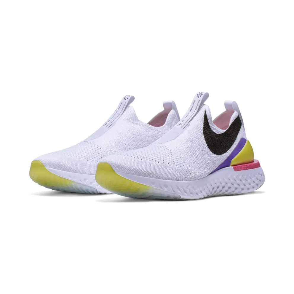 Nike Epic Phantom React Laser Fuchsia (W) White/Laser Fuchsia/Psychic Purple (CI1290-100)