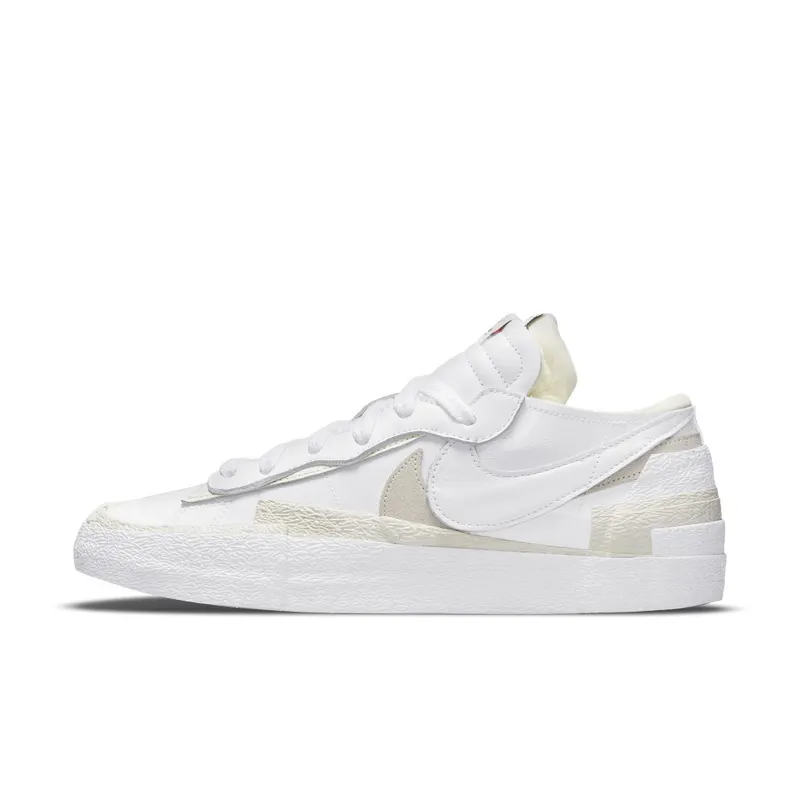 Nike x Sacai Blazer Low White Patent Leather (DM6443-100)