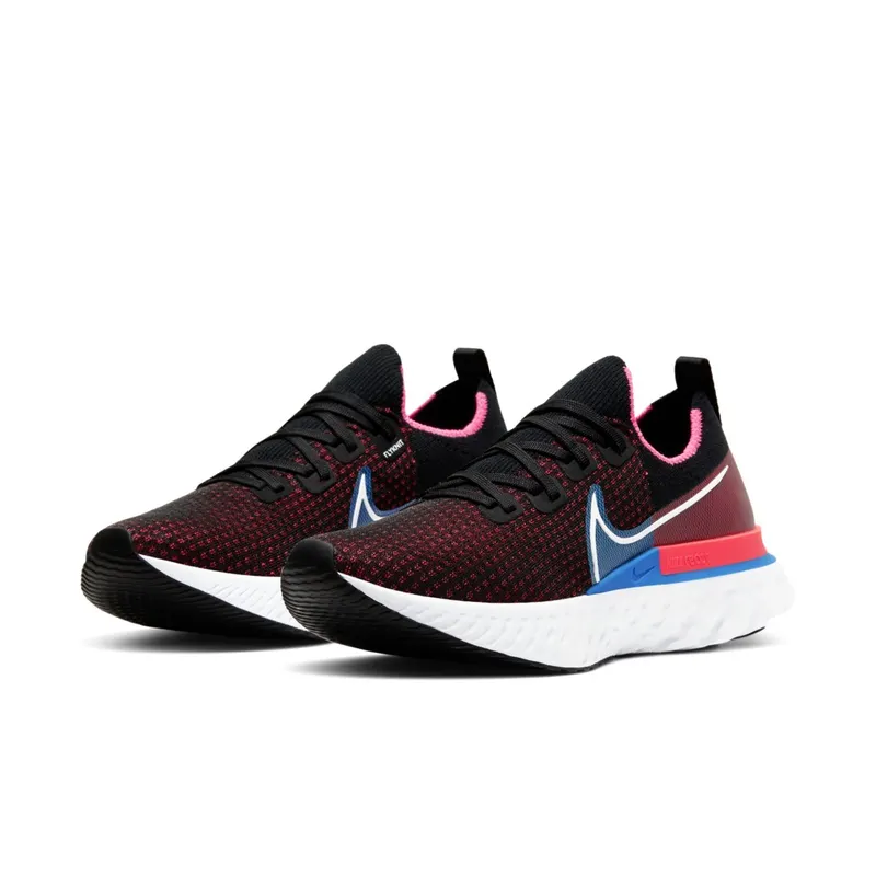 Nike React Infinity Run Flyknit Black Black/Red Orbit/Photo Blue (CD4371-005)