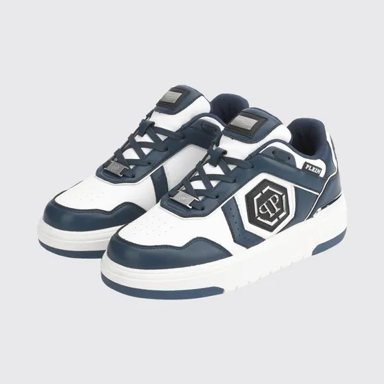 Philipp plein Runner Hexagon Predator Lace-up Sneakers Blue (SAFSUSC0925PTE003N14)