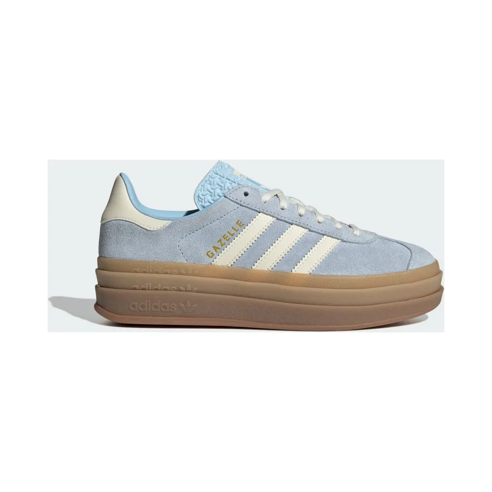 Adidas Gazelle Bold Clear Sky / Cream White / Gold Metallic (JQ7776)