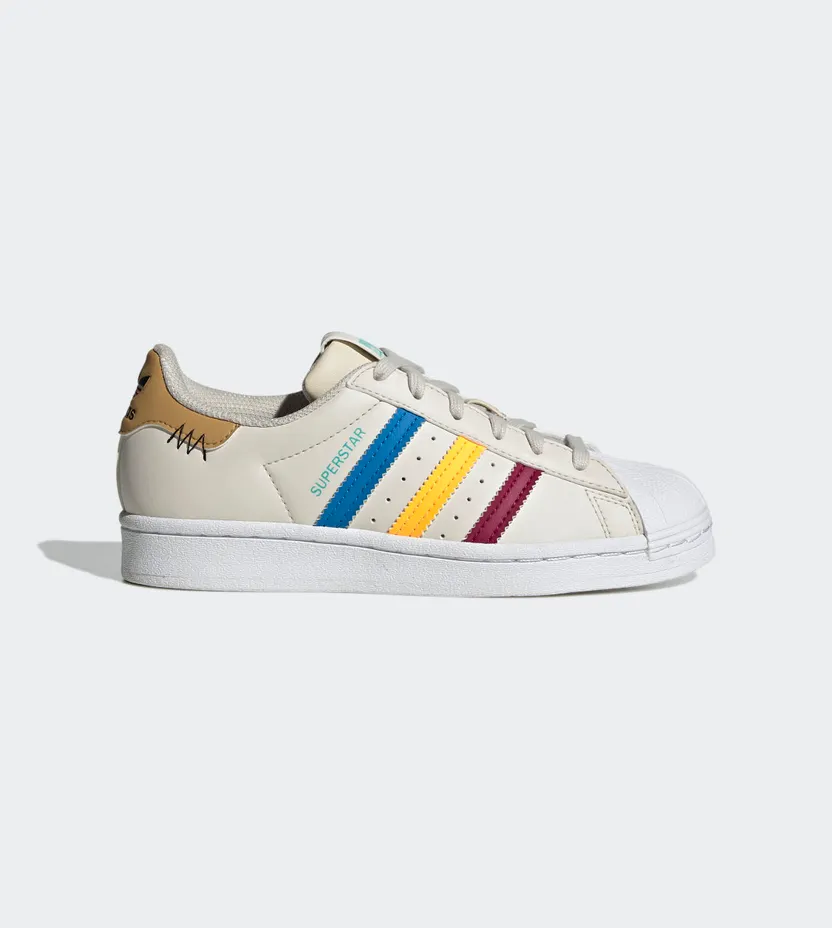adidas Superstar Aluminium / Legacy Burgundy / Flash Orange (GY7236)