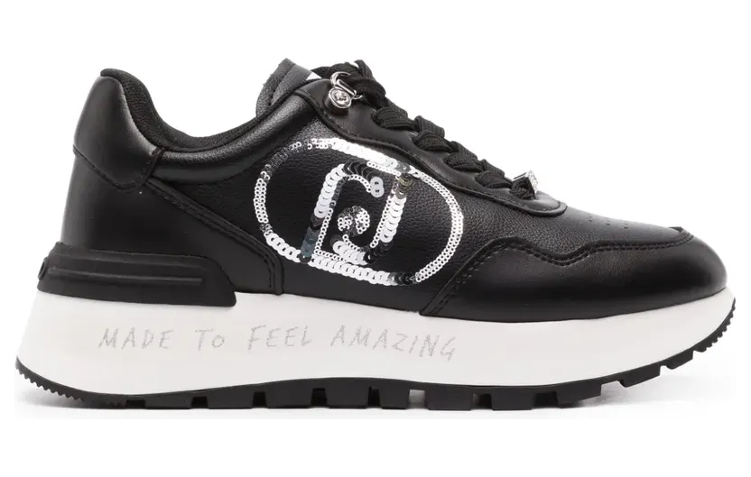 LIU JO Sneakers mit Logo-Verzierung – Schwarz (BF3087EX207)