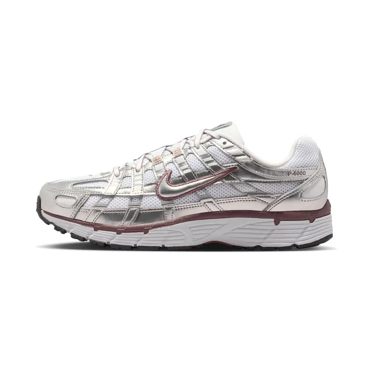 Nike P-6000 “White / Metallic Silver / Black / Tattoo” (BV1021-110)
