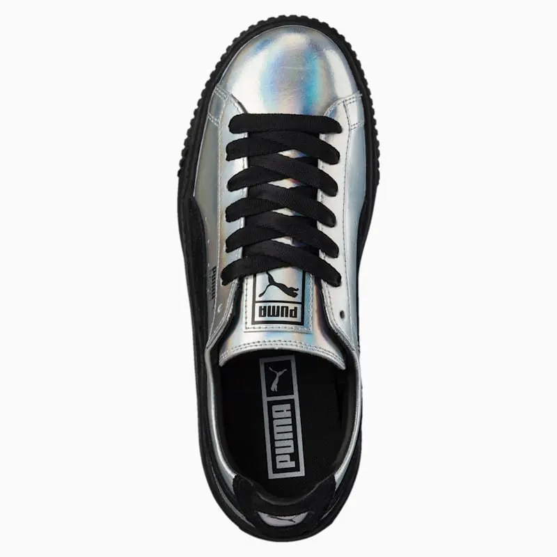 Puma Basket Platform Explosive Black (W) Puma Black (363627-01)