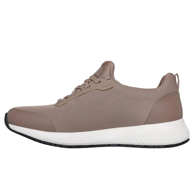 Skechers Work Slip-Resistant: Squad Sneaker Taupe