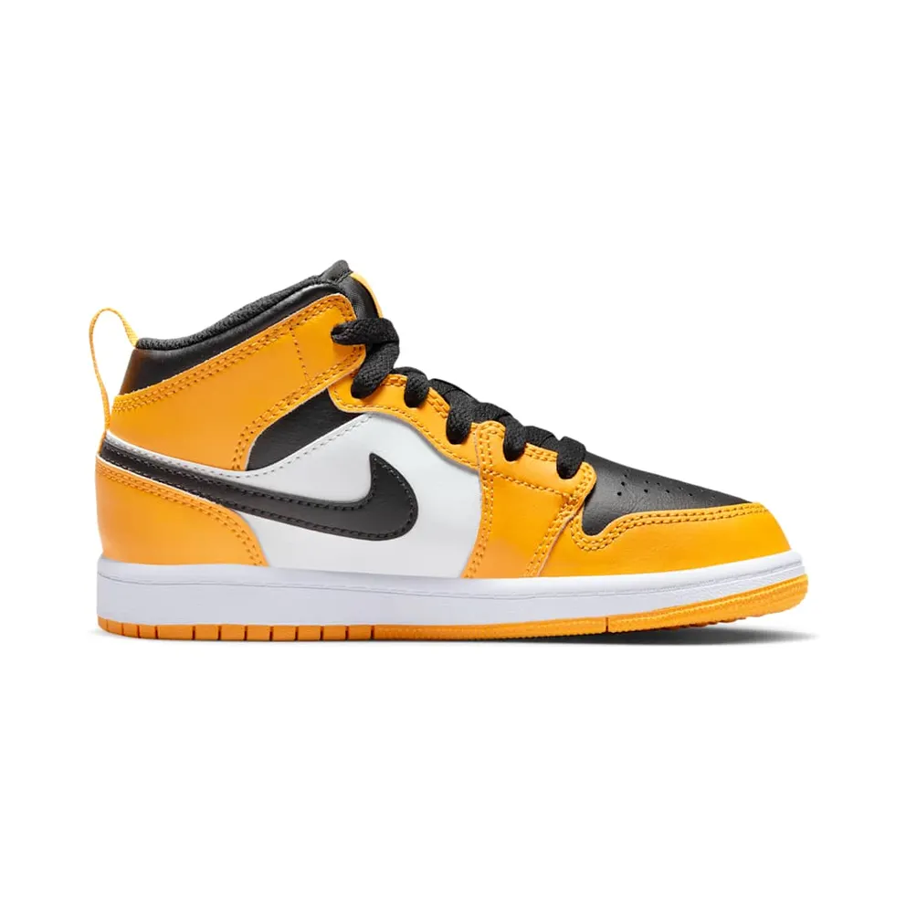 Jordan 1 Mid Younger Kids’ Yellow (640734-701)