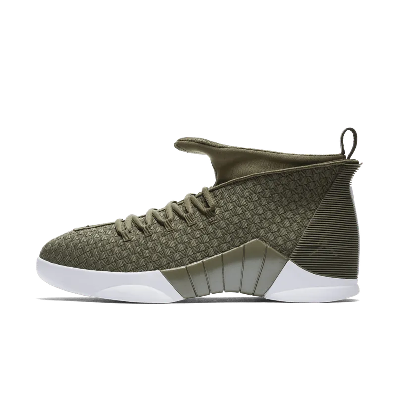 Jordan 15 Retro PSNY Olive Suede Friends and Family Medium Olive/Medium Olive-Sail-Medium Olive (AO2568 200)