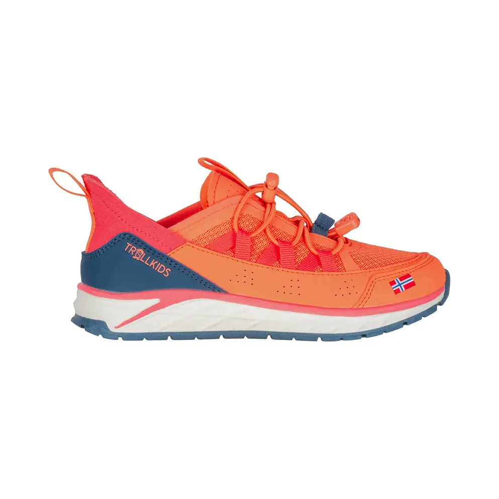 Trollkids sneaker Mellow Peach / Madeira Blue / Watermelon (886-246)