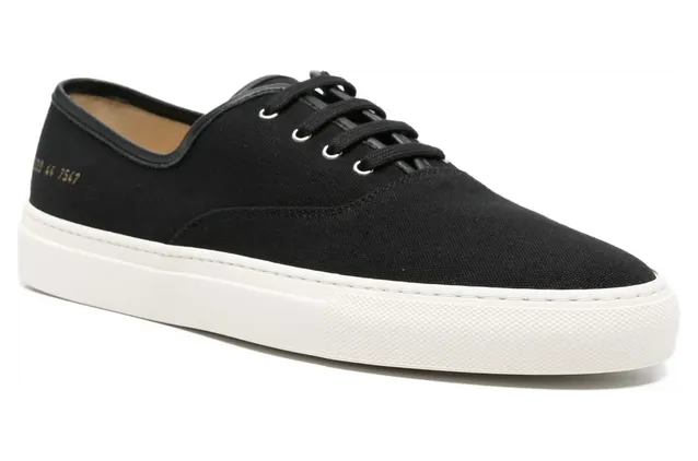 Common Project Four Hole Lace-up “Black” (5239 FOUR HOLE 7547) (4)