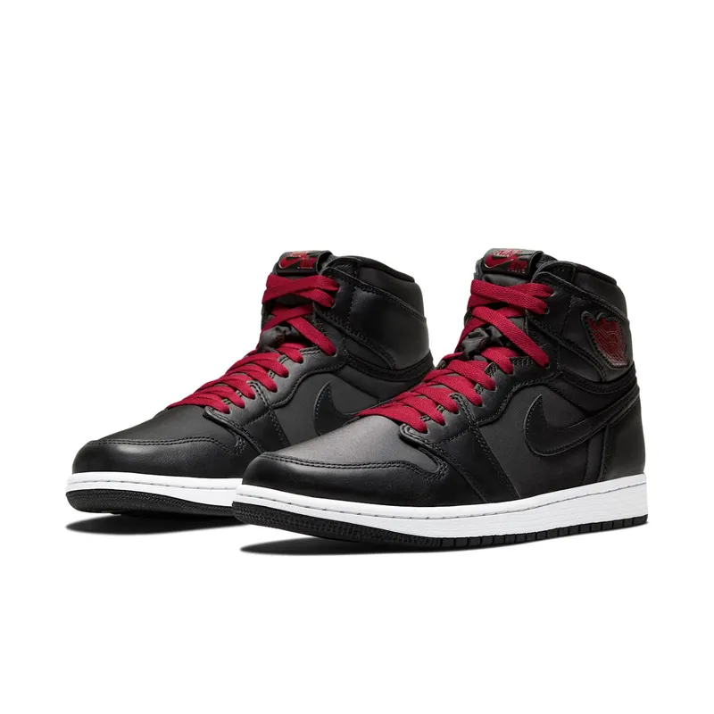 Air Jordan Nike AJ I 1 Retro High OG Black Red (2020) (555088-060)