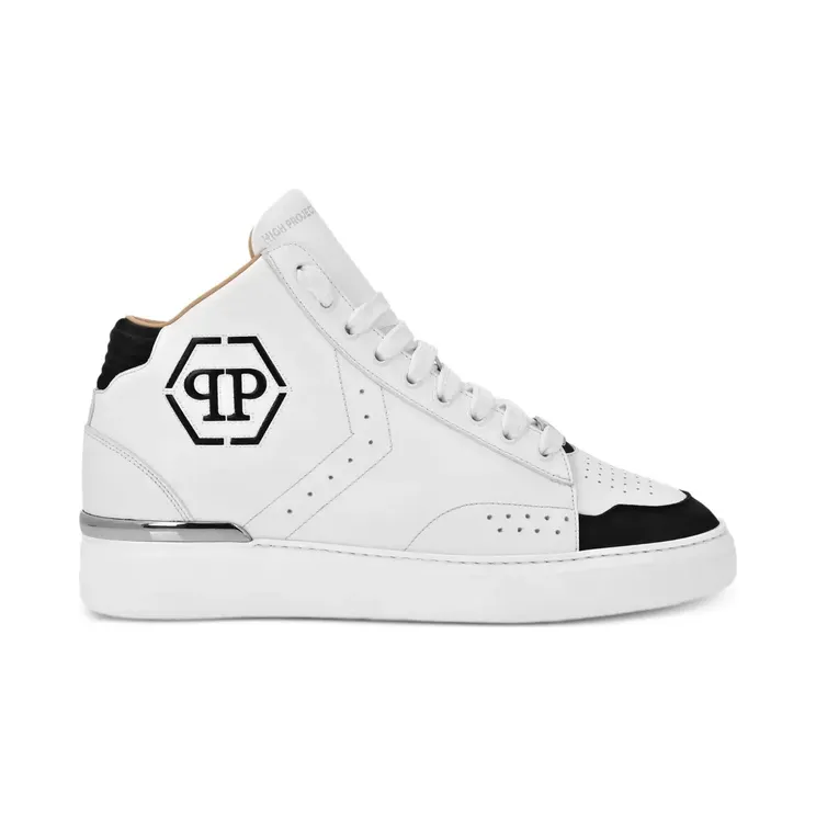 Philipp Plein Hexagon leren “White” (PAESUSC0721PLE010N)