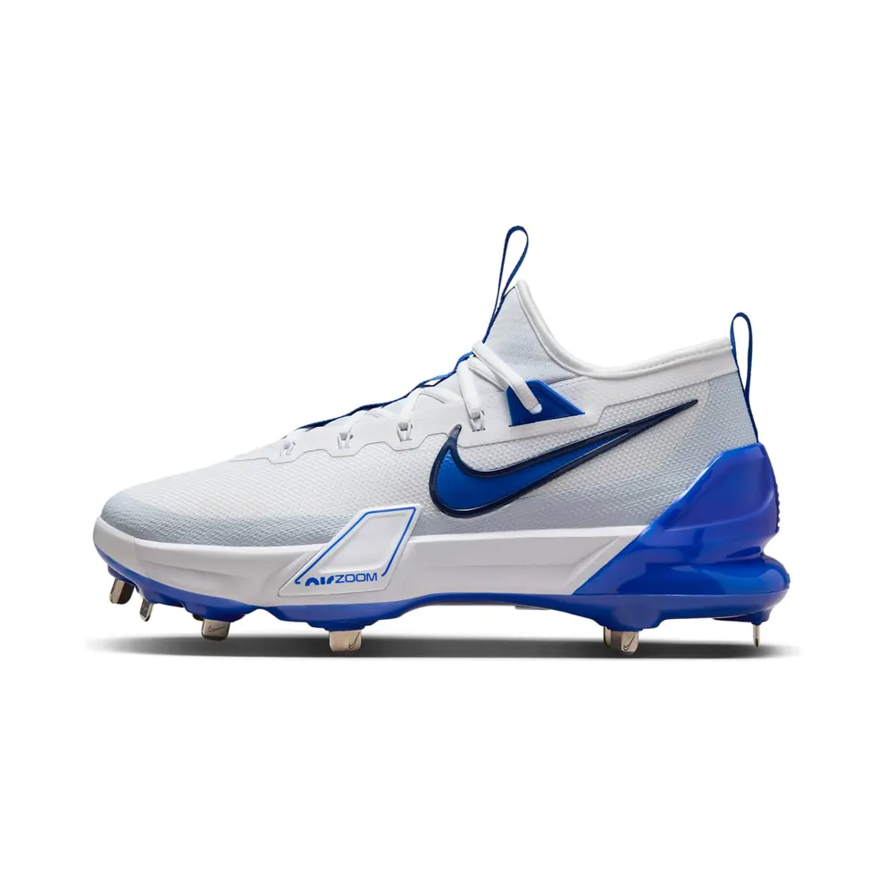 Nike Force Zoom Trout 9 Elite White Midnight Navy Football Grey Hyper Royal (FB2906-105)