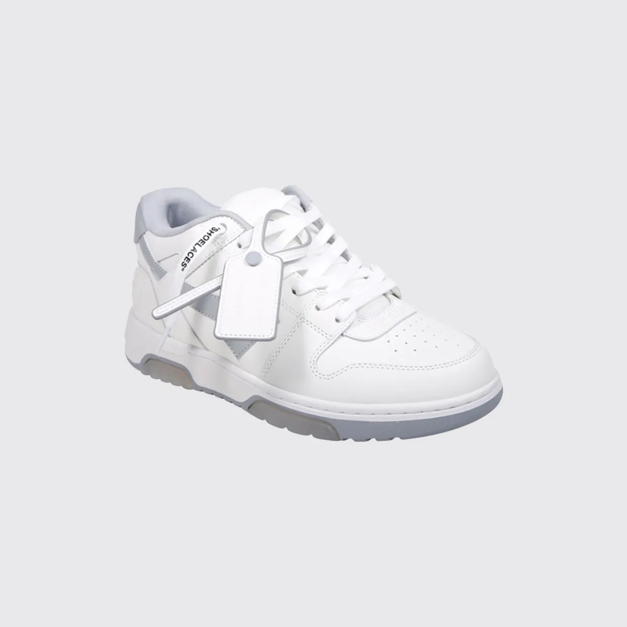Off-White Bicolor Out Of Office Sneakers in Leather and Recycled Polyester White (M189C9L0190109)