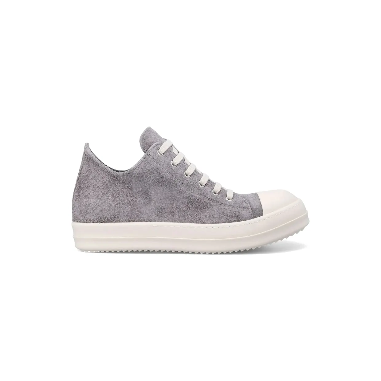 Rick Owens Suede Low Sneaks Steel Milk (RU02F4891-LVSH-2811)