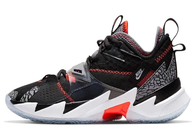 Jordan Why Not Zer0.3’Black Cement’ GS Black/Bright Crimson/Cement Grey/White (CD5804-006)