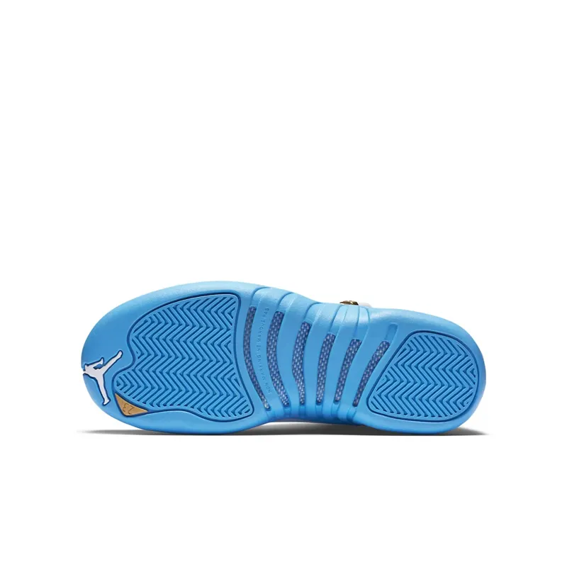 Jordan 12 Retro University Blue 2016 (GS) White/Metallic Gold-University Blue (510815-127)