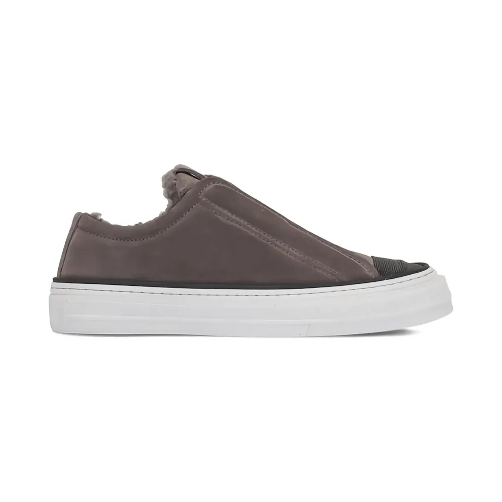 Brunello Cucinelli mit Shearling-Besatz – Brown (MZSFG3096C8212)