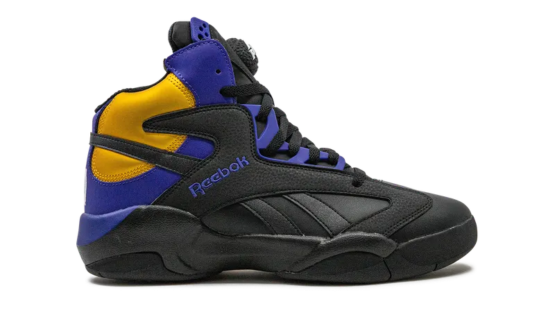 Reebok Shaq Attaq Shoes Core Black / Bold Purple / Collegiate Gold (GY7127)