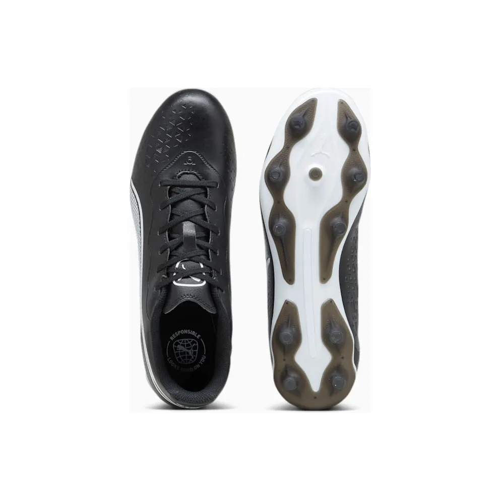 Puma King Match FG/AG Black White (107570-01)