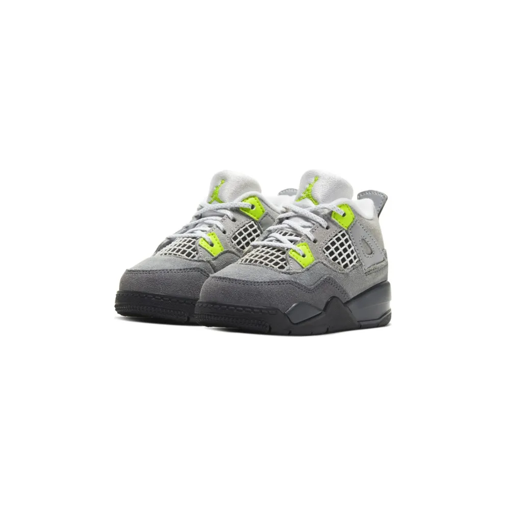 Jordan 4 Retro SE 95 Neon (TD) Cool Grey/Volt-Wolf Grey-Anthracite (CT5345-007)
