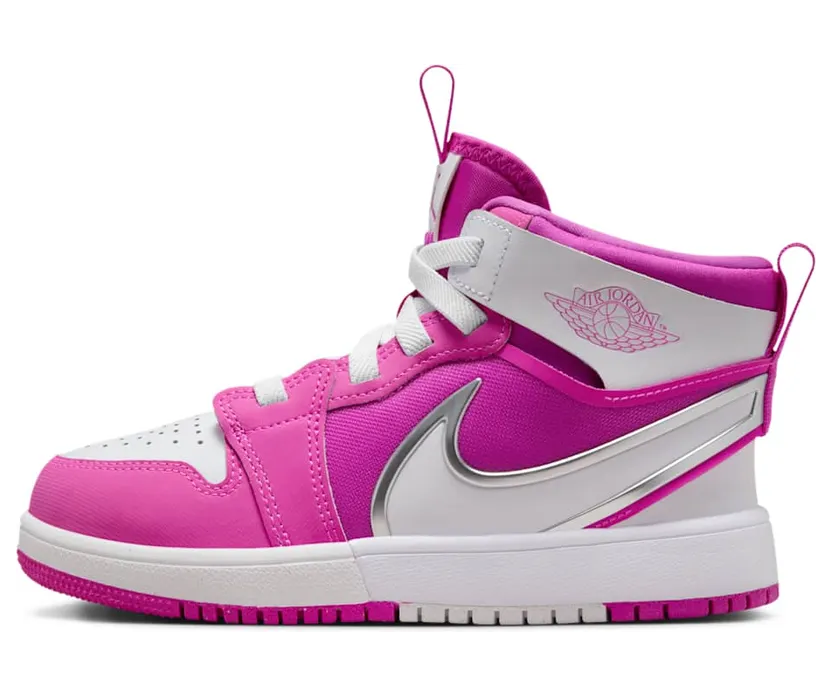 Jordan 1 Mid RM EasyOn PS “Fire Pink White” (FQ1282-601)