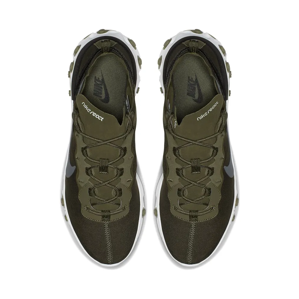 Nike React Element 55 Medium Olive Medium Olive/Black-White-Cool Grey (BQ6166-200)