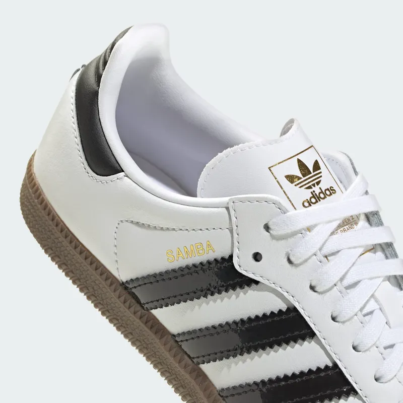 adidas Samba OG White Black Patent Stripes (JQ2846)