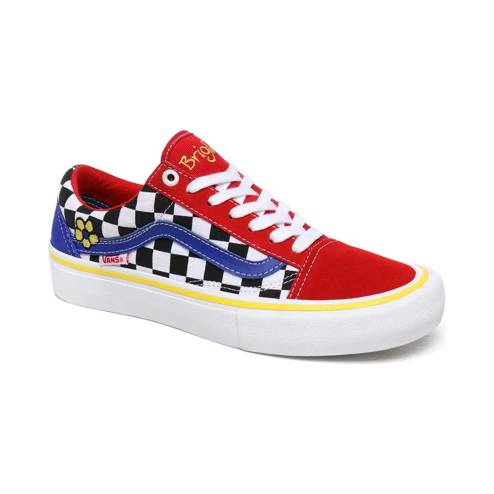 Vans Brighton Zeuner x Old Skool Pro ‘Red Checker Blue’ Red/Checker/Blue (VN000ZD4W89)