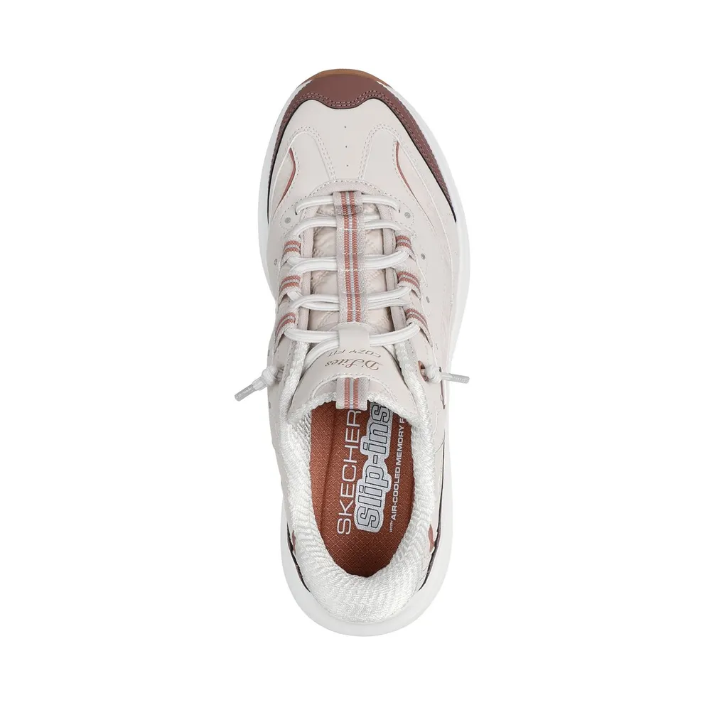 Skechers Slip-ins: Contour Foam – Cozy Fit Sweet Nostalgia Sneaker Natuurlijk/Bruin